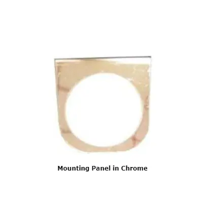 Price Cut Mr. Speedometer 1-Hole Chrome Gauge Mounting Panel - HA190
