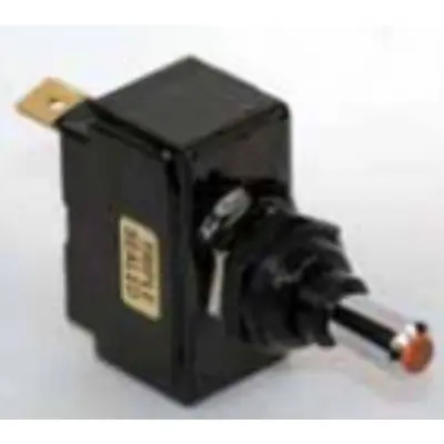 Get Yours K-Four Triple Sealed Switch 12V 15A Single Pole with Incandescent Lamp Amber Tip and Metal Lever - 13-147