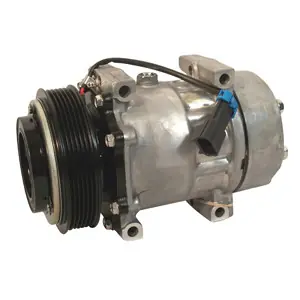 Sanden OEM SD7H15SPRHD Compressor 12V R-134a with GQ Head Type and PV6 Clutch Type - 1401414 by Kysor Hot Picks