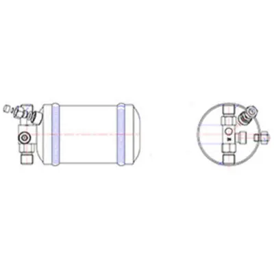 Best Price Kysor Glass Top Receiver Drier 3 in. x 6 5/16 in. with 6 Desiccant Level - 1999261