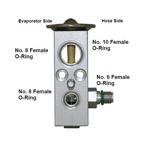 Kysor 1-1/2 Ton Block Type Aftermarket Version Expansion Valve with No. 6 Inlet and No. 8 Outlet - 1813018 Hot Picks