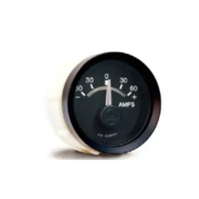 Murphy 60-0-60 Amps Electric Ammeter 12VDC with Semi-Gloss Black Finish Bezel - EG21-AM-60-12-A One Day Deal