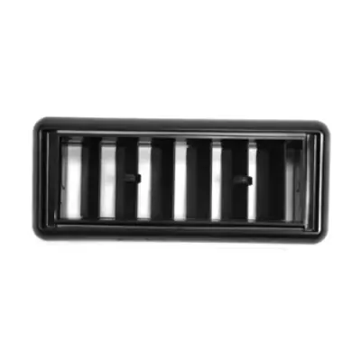 Crafted Kysor 3-1/4 in. x 7-11/16 in. Rectangular Black Plastic A/C Louver with 2-25/32 in. x 7-13/32 in. Mounting Hole - 3299033