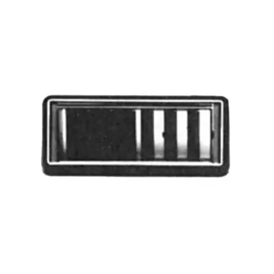 Kysor 3-1/4 in. x 7-45/64 in. Rectangle Louver with 2 in. x 7-7/64 in. - 3299006 Authentic