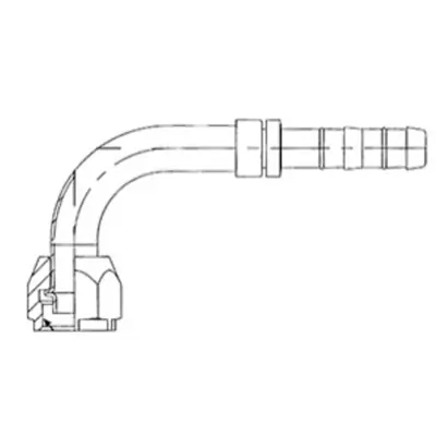 Limited Time Kysor 90 Degree Elbow Female O-Ring Fitting Short Pilot No. 6 x No. 8 - 2632296