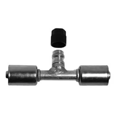 Kysor Straight Splicer No. 12 Fitting with 1/4 in. Service Port - 2614110 Warranty Included