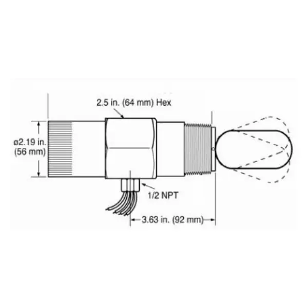 Murphy Stainless Steel Liquid Level Switch with 2 in. NPT Process Connection - LS200SS Limited Edition