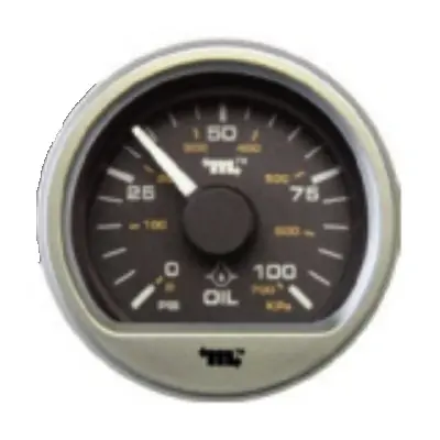 Murphy PowerView Analog 250F/120C Engine Coolant Temperature Gage 2 in. with A20 Black Bezel - Flat Lens - PVA20-B-250-AB Premium
