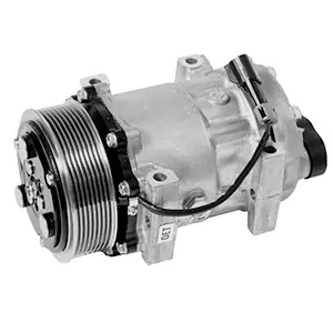 Sanden OEM SD7H15 Compressor 12V R-134a with GH Head Type and PV8 Clutch Type - 1401346 by Kysor Genuine