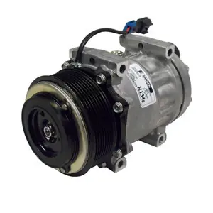 Sanden OEM SD7H15 Compressor 12V R-134a with GH Head Type and PV8 Clutch Type - 1401428 by Kysor Top Rated