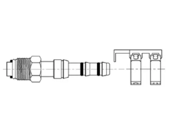 Discount ATCO Straight Male O-Ring AIR-O-CRIMP Fitting No. 10 x No. 12 with Clamp Assembly - 2660041 by Kysor