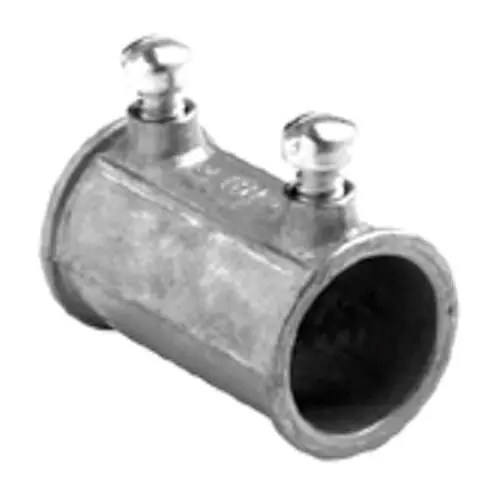 Mega Sale Bridgeport 240-DC Ball Burnished Mirror Smooth Die Cast Zinc EMT Set Screw Coupling 1/2-Inch