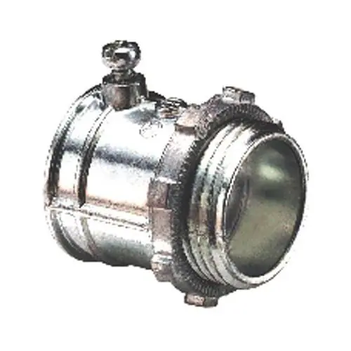 Authentic Bridgeport 234-DC2 Ball Burnished Mirror Smooth Die Cast Zinc EMT Set Screw Connector 1-1/2-Inch