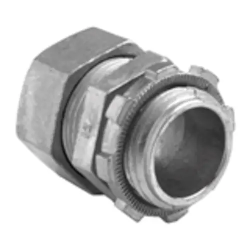 Bridgeport 259-DC2 Ball Burnished Mirror Smooth Die Cast Zinc EMT Compression Connector 4-Inch Money Back Guarantee