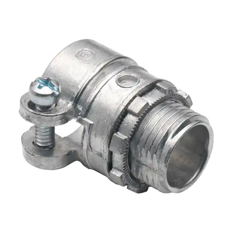 Special Offer Bridgeport 407-DC2 Die Cast Zinc Non-Insulated Throat Straight Connector 1/2-Inch