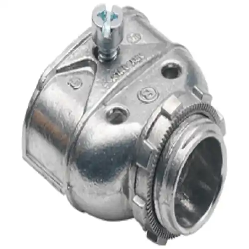 Editor’s Pick Bridgeport 601-DC2 Die Cast Zinc Single Screw Strap Duplex Connector 3/8-Inch