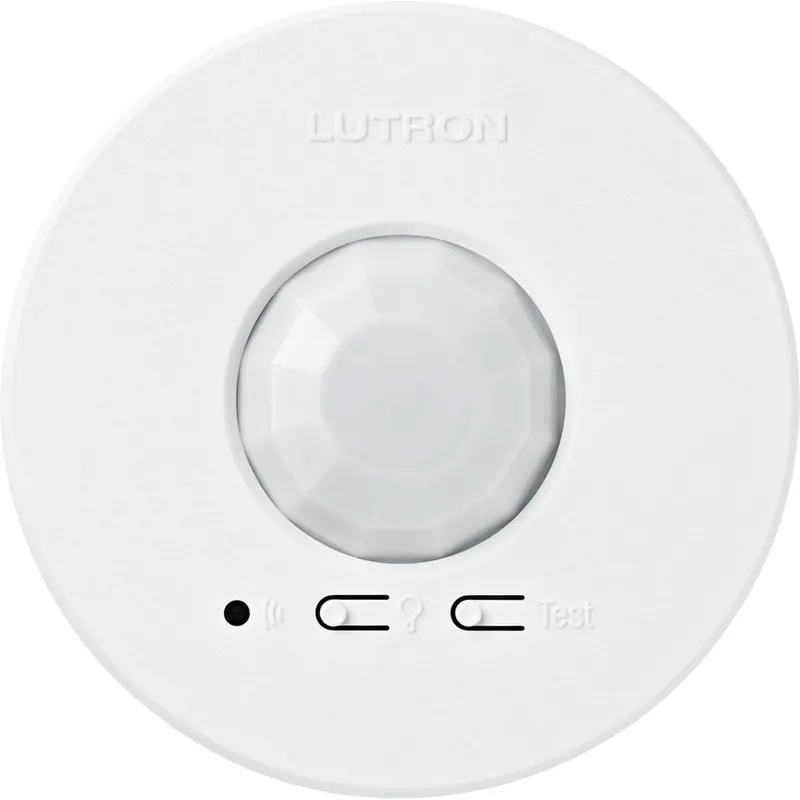 Authentic Lutron LRF2-OCR2B-P-WH PIR Wireless Occupancy/Vacancy Sensor 350-Sq-ft 3-Volt DC White Radio Powr Savr