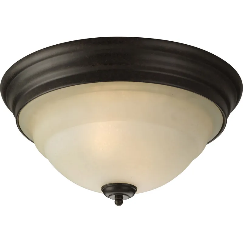 Special Offer Progress Lighting P3184-77 2-Light Ceiling Fixture 75-Watt 120-Volt Forged Bronze Torino