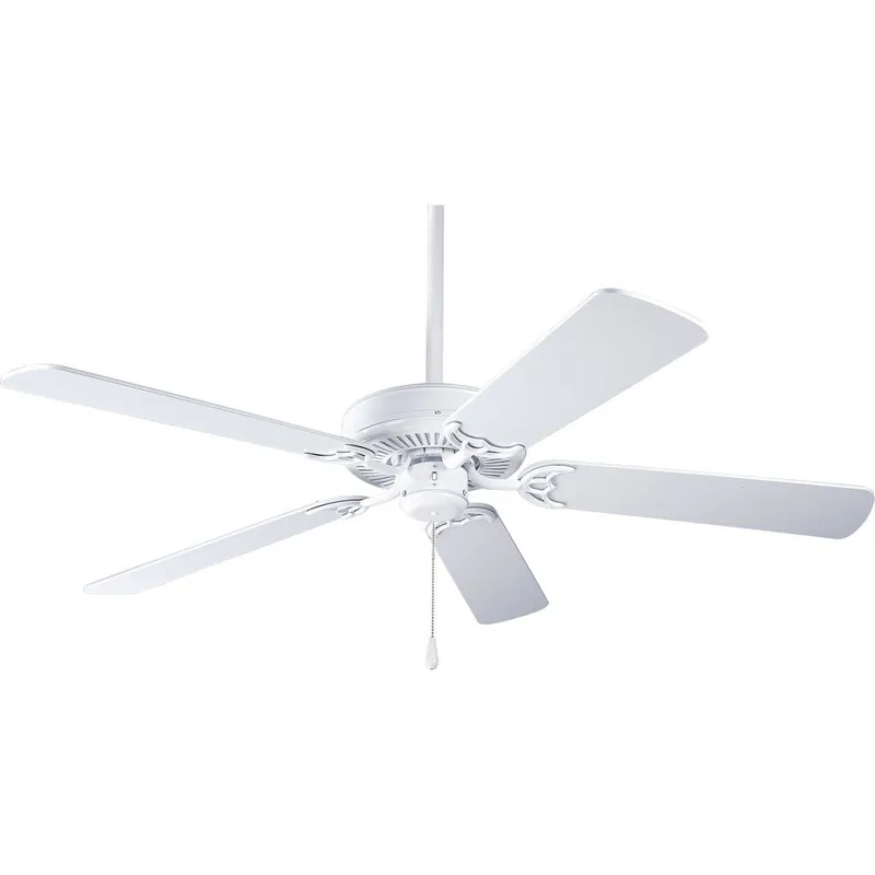 Handmade Progress Lighting P2501-30W Utilitarian/Commodity Ceiling Fan 52-Inch 5 Blade 3-Speed White AirPro
