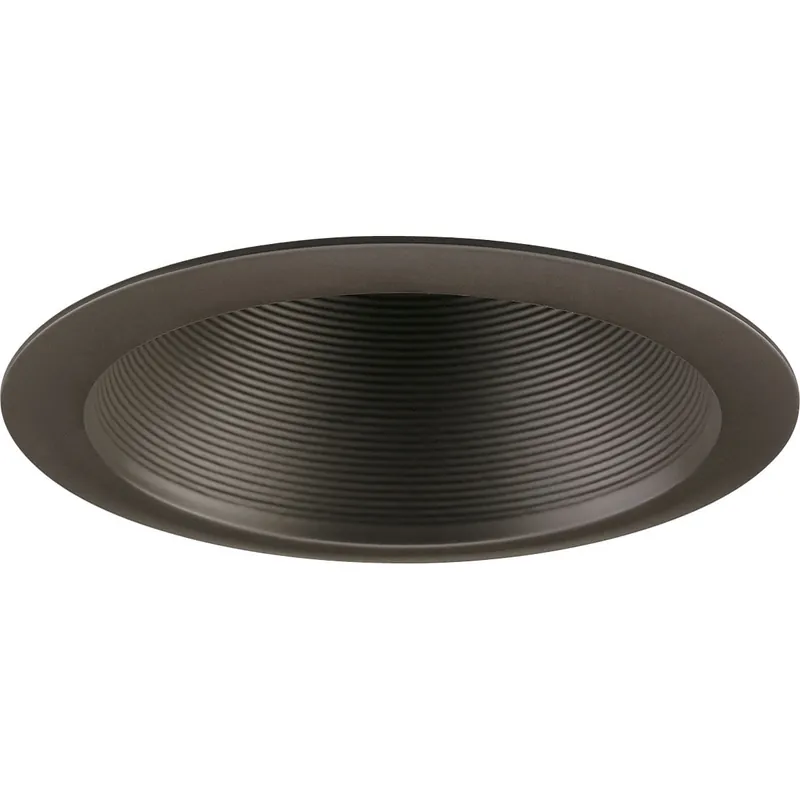 Progress Lighting P8066-20 IC/Non-IC 6-Inch Step Baffle Vertical Lamp Recessed Trim Round 1-Light Antique Bronze New Arrival
