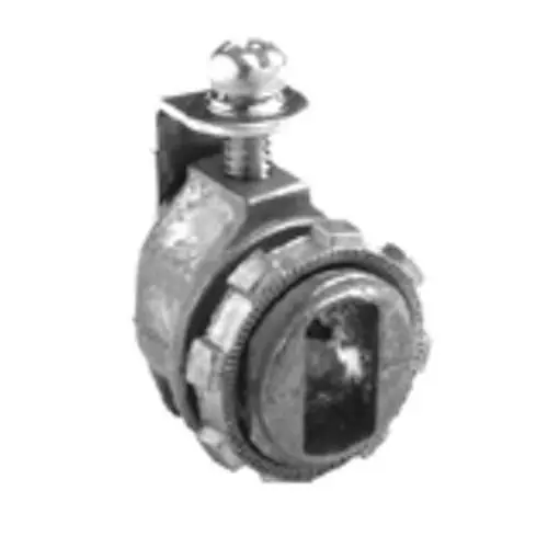 Bridgeport 560-DC2 Die Cast Zinc Strap Type Straight Connector 3/8-Inch Best Price