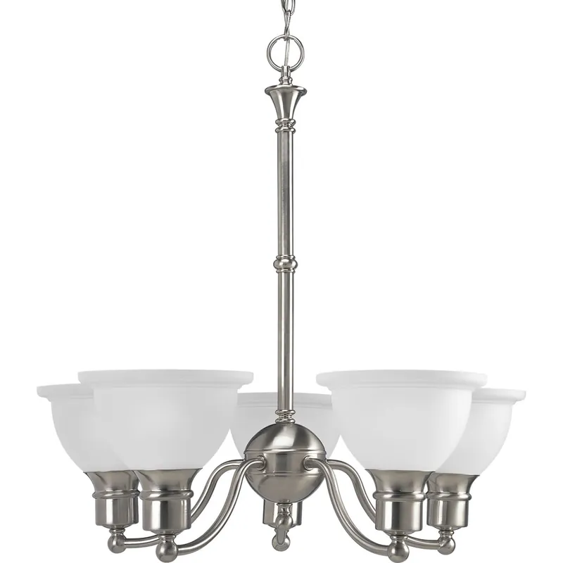 Progress Lighting P4281-09 5-Light Up/Down Chandelier 100-Watt 120-Volt Brushed Nickel Madison Instant Buy