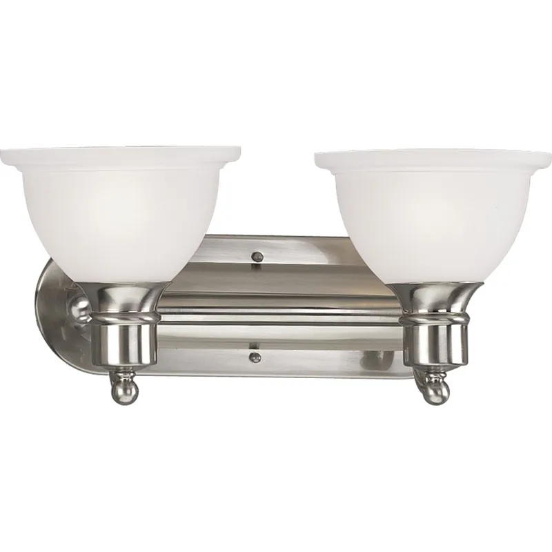 Progress Lighting P3162-09 2-Light Bath And Vanity Fixture 100-Watt 120-Volt Brushed Nickel Plated Madison Hot Picks