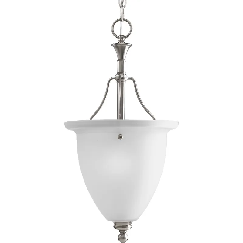 Progress Lighting P3793-09 1-Light Hall And Foyer Pendant Fixture 100-Watt 120-Volt 11-Inch Brushed Nickel Madison High Quality
