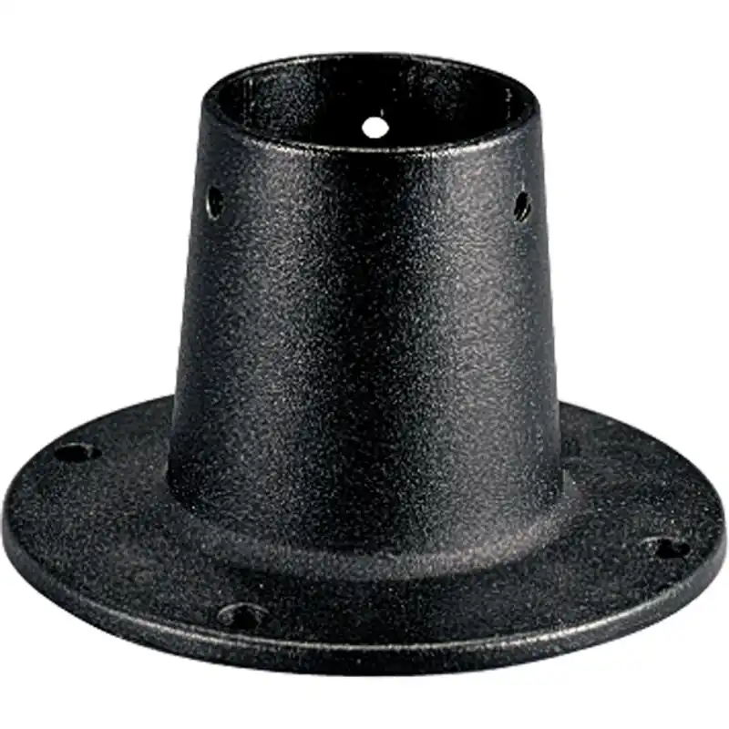 Last Chance Progress Lighting P8748-31 Heavy-Duty Flanged Cast Aluminum Outdoor Post 3-Inch x 8-Inch x 5-Inch Black