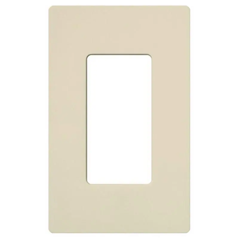 Shop Now Lutron SC-1-ES Thermoset Device Mount Designer Style Standard Size 1-Gang Screwless Decorator Wallplate Rectangular Device Eggshell Claro Satin Col