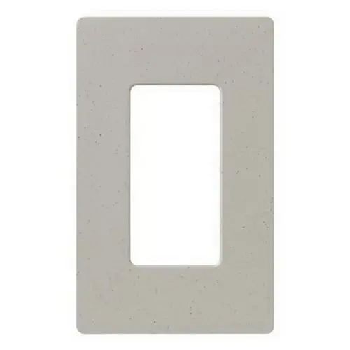 Final Sale Lutron SC-1-ST Thermoset Device Mount Designer Style Standard Size 1-Gang Screwless Decorator Wallplate Rectangular Device Stone Claro Satin Colors