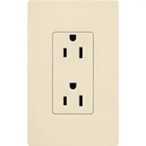Grab Now Lutron SCR-15-ES Commercial Residential Grade Duplex Receptacle 125-Volt 15-Amp NEMA 5-15R Eggshell Claro Satin Colors