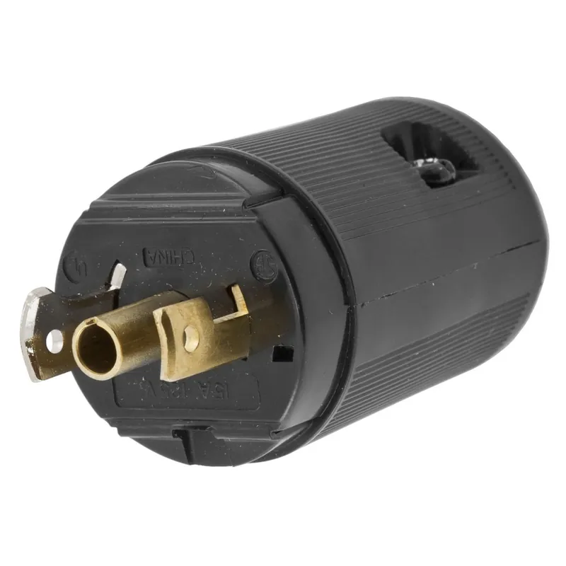 Exclusive Offer Hubbell-Wiring HBL7594V Polarized 2-Pole 3-Wire Midget Twist-Lock Male Plug 125-Volt AC 15-Amp Black Valise
