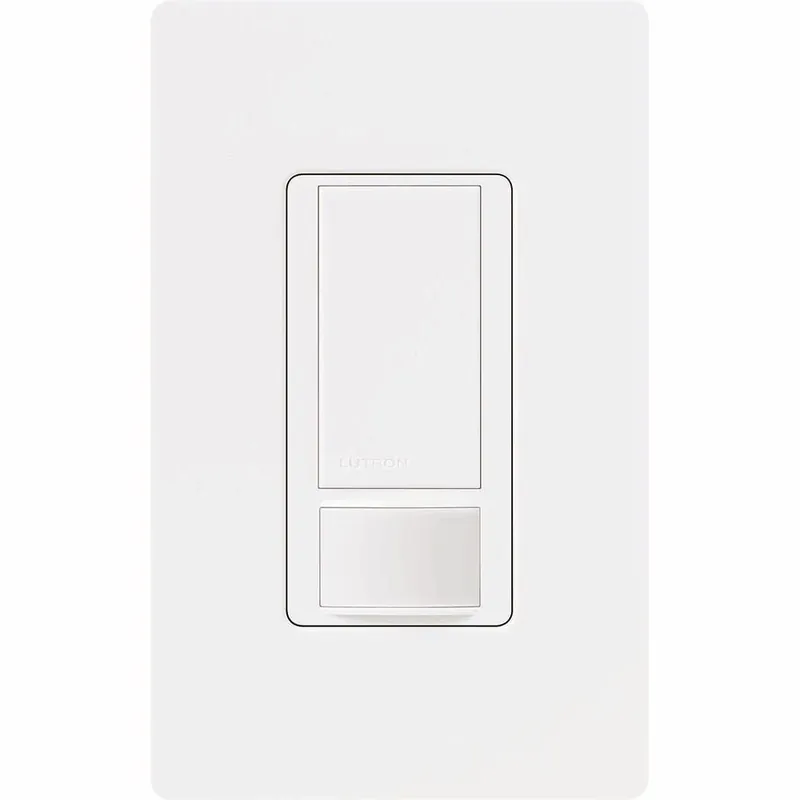 Free Returns Lutron MS-OPS2-WH PIR Occupancy Sensor 900-Sq-ft 120-Volt AC White Maestro