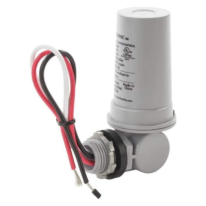 Seasonal Sale NSI 2021 Thermal 180-Degree Swivel Photocontrol 120-Volt AC SPST Gray Tork