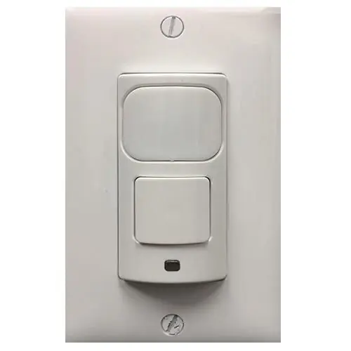Hubbell-Wiring LHMTD2W Digital Dual Technology Occupancy Sensor 1000-Sq-ft 120/277-Volt AC White LightHawk Handmade