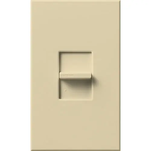 Lutron NTLV-600-IV 1-Pole 120-Volt AC at 60-Hz Magnetic Low Voltage Small Control Slide-To-Off Dimmer Ivory Nova-T Seasonal Sale