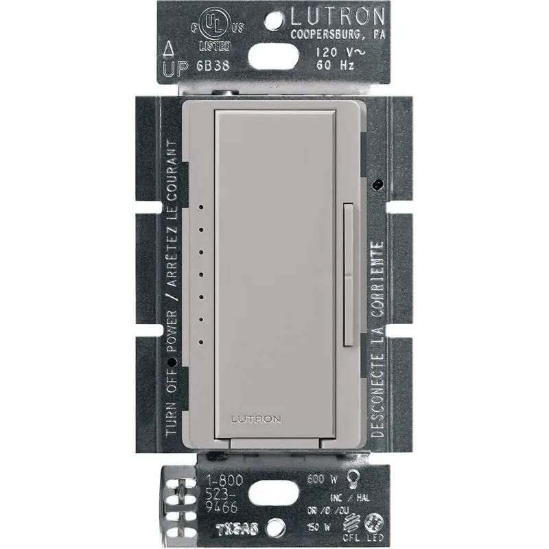 Grab Now Lutron MACL-153M-GR 120-Volt 1.25-Amp 1-Pole 3-Way Dimmer Switch Gloss Gray Maestro