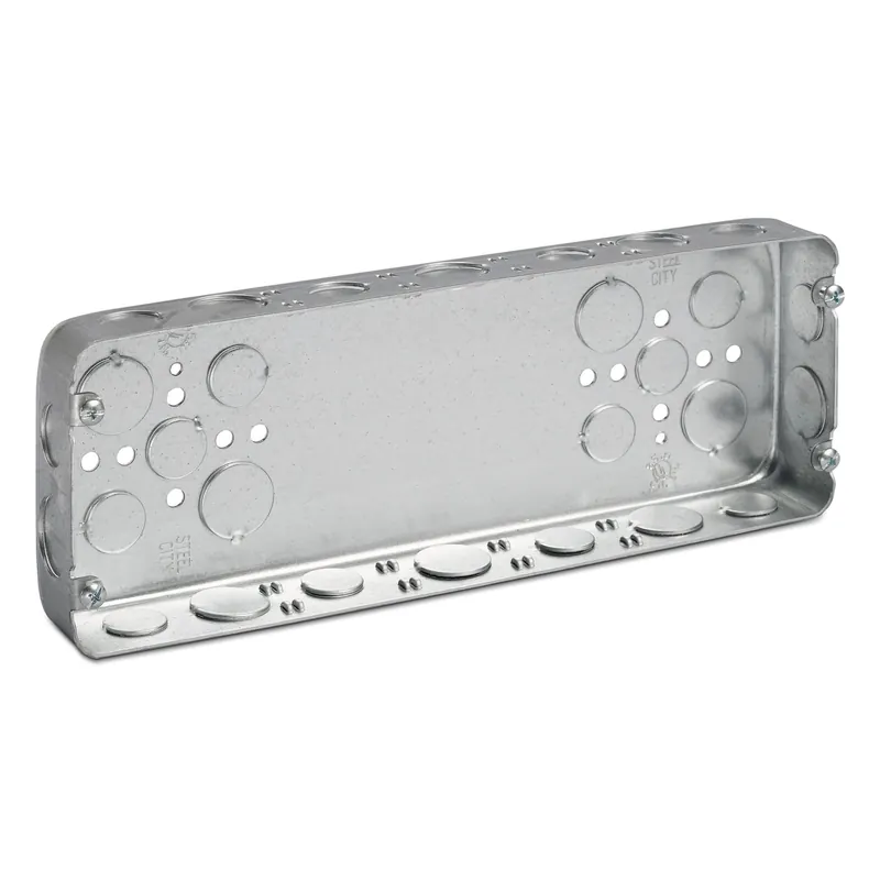 Seasonal Sale Thomas & Betts 5G-1/2-3/4 Pre-Galvanized Steel 5-Gang Box 12-1/4-Inch x 4-1/2-Inch x 1-5/8-Inch 85-Cubic-Inch Steel City
