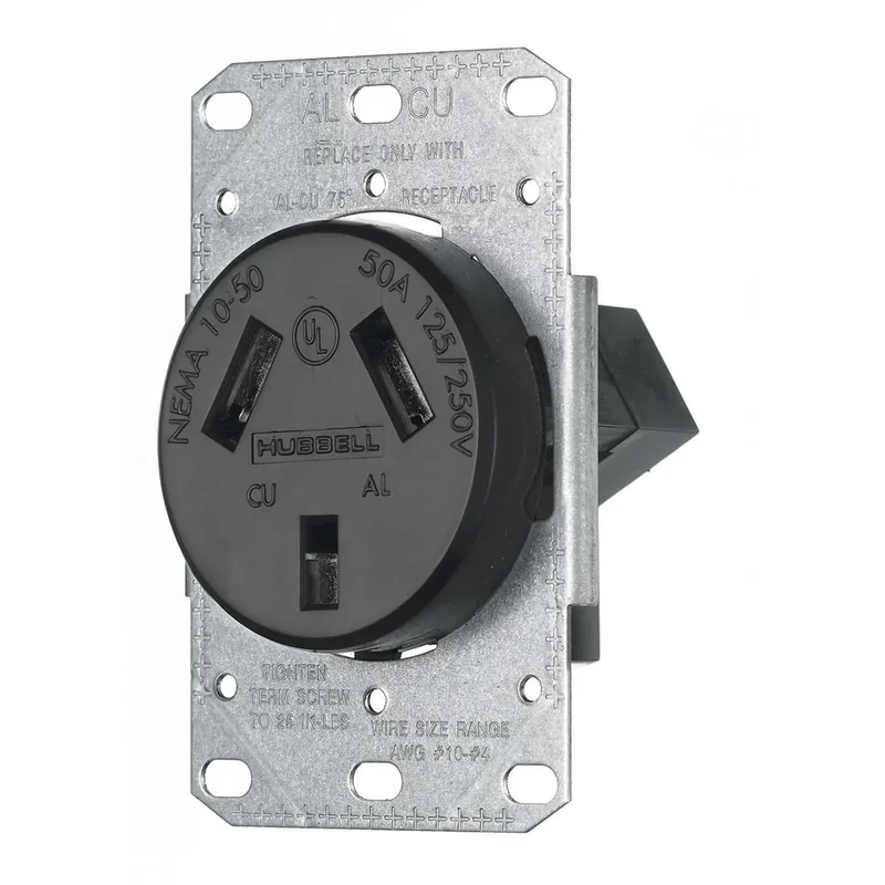 POWER RECEPTACLE HWS RR350F 50A 125 250V SB RECPT Free Shipping
