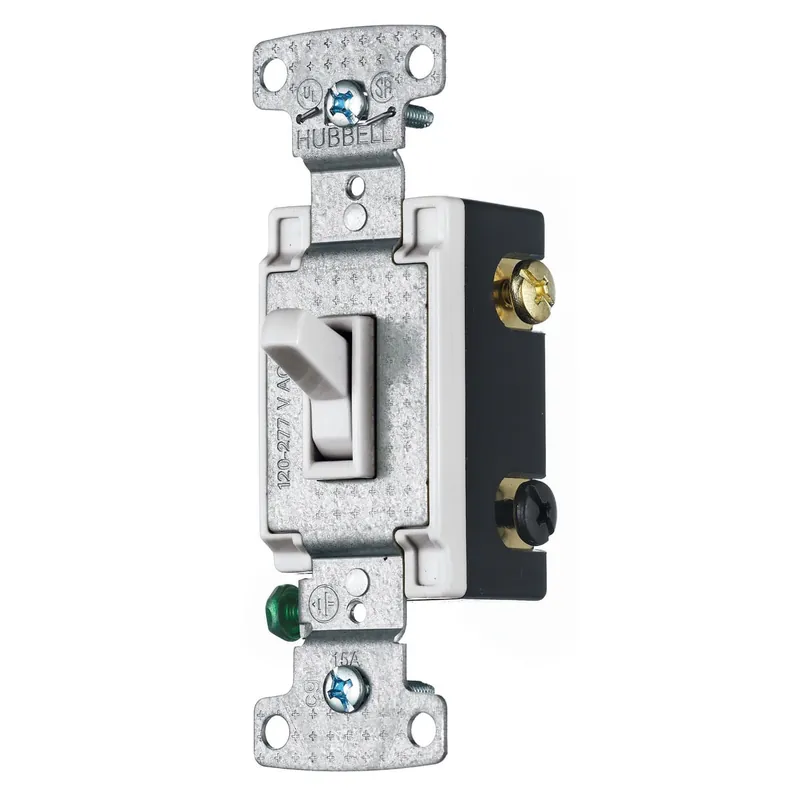 Trending Hubbell-Wiring RS415W 120-Volt AC 15-Amp 4-Way Toggle Quiet Switch White HomeSelect TradeSelect