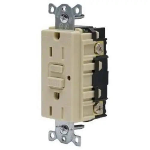Price Drop Hubbell-Wiring GFTR15I Commercial Grade Tamper-Resistant GFCI Receptacle With LED Indicator 15-Amp 120-Volt AC NEMA 5-15R Ivory
