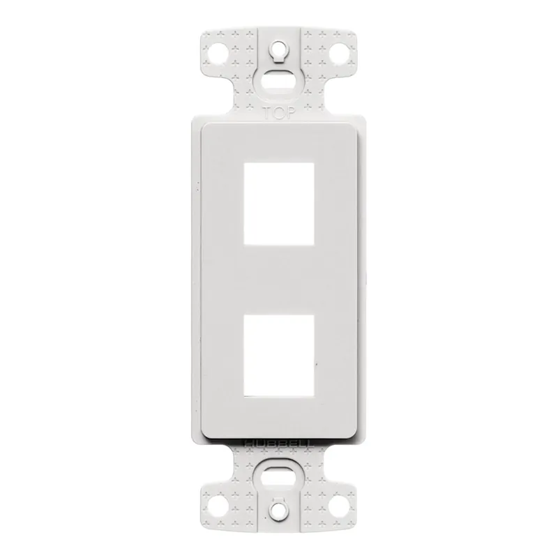 Hubbell-Wiring NS612W High Impact Thermoplastic Screw/Strap/Flush Mount 2-Port Standard Size Tamper-Resistant 1-Gang Keystone Frame 1-Decorator Whi Direct From Manufacturer
