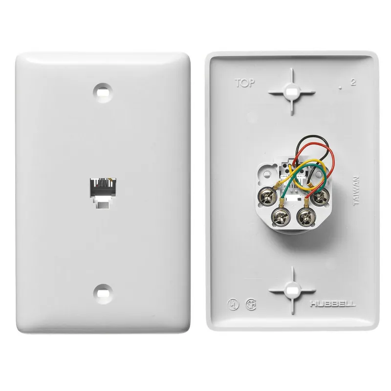 Hubbell-Wiring NS730W High Impact Resistant Thermoplastic 1-Gang Molded-In Wallplate White netSELECT Buy Direct