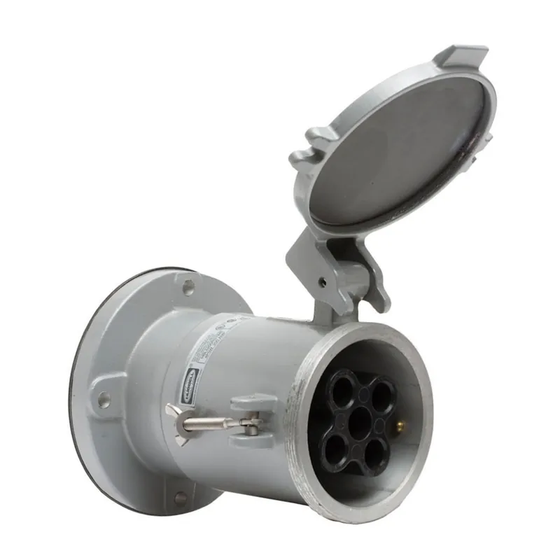 Limited Edition Hubbell-Wiring HBL4200RS2W Style II Industrial Grade Pin And Sleeve Receptacle 200-Amp 600-Volt AC 250-Volt DC Insulgrip