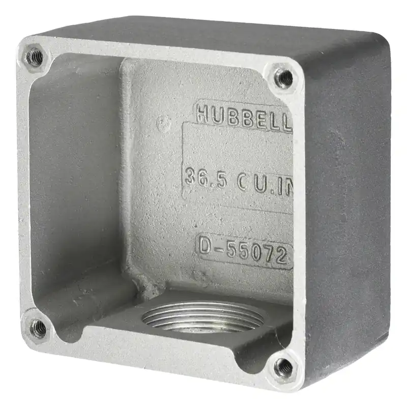 Factory Price Hubbell-Wiring HBL26401 Cast Aluminum Dry Lining/Wall 1-Gang Metallic Receptacle Box 4.59-Inch x 2.18-Inch x 4.59-Inch Hubbellock