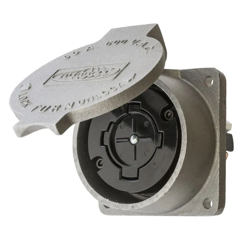 Hubbell-Wiring HBL26410 Screw Mount Short Single Receptacle 60-Amp 600-Volt AC Metallic Hubbellock Trending