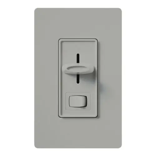 Premium Lutron S-600P-GR 1-Pole 120-Volt AC at 60-Hz Preset Dimmer With On/Off Switch Gray Skylark