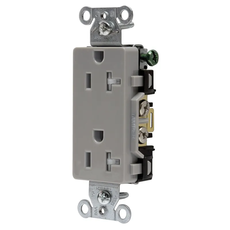 DUPLEX RECEPTACLE HUBW DR20GRYTR 20A 125V DPLX RCPT Wholesale