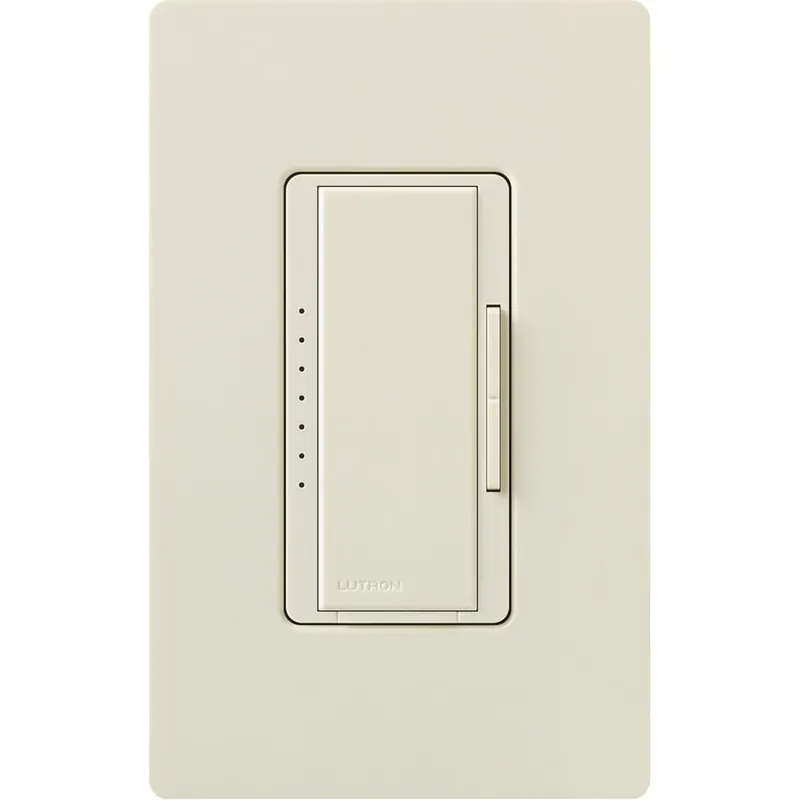 Hassle-Free Returns Lutron MAELV-600-LA 120-Volt AC at 60-Hz 1-Pole Electronic Low Voltage Multi-Location Digital Fade Dimmer Light Almond Maestro
